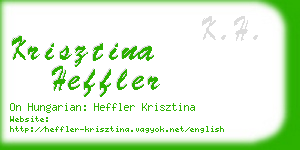 krisztina heffler business card